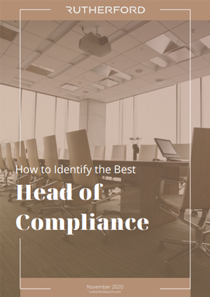 cover of rutherford guide how to identify the best head of compliance