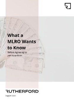 cover of rutherford guide what a mlro wants to know before agreeing to join your firm