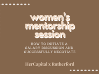 Women Mentorship Session Website Visuals