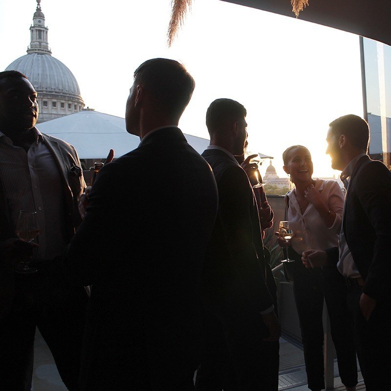 rutherford client event at madison rooftop london