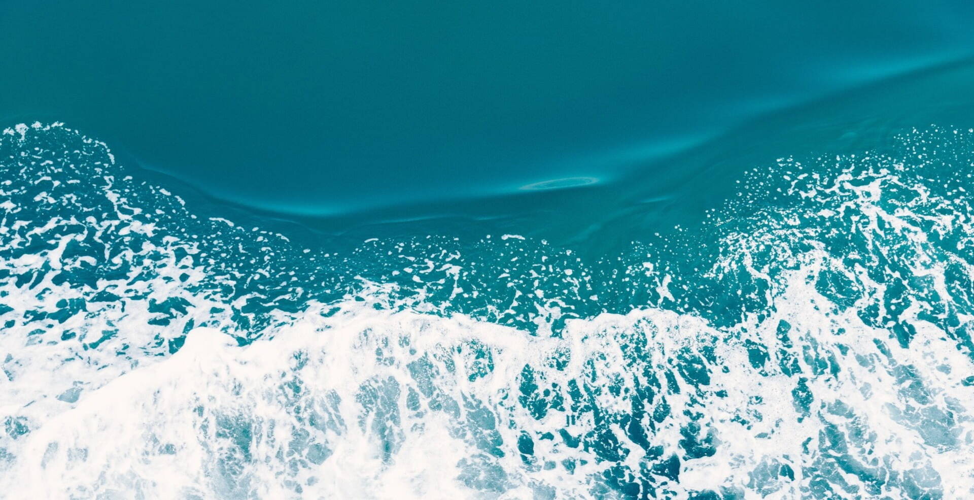 bird view of blue ocean waves