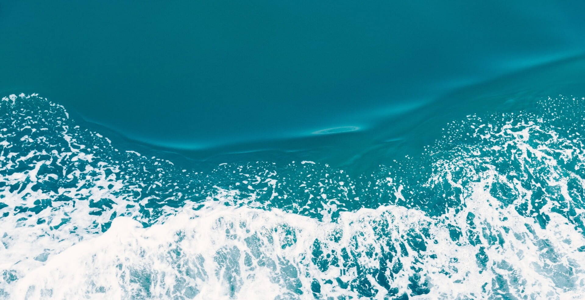 bird's view of ocean waves